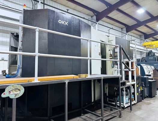 OKK #HM-1250S, CNC horizontal machining center, 60 automatic tool changer, 66.9" X, 55.1" Y, 48.8" Z, 8000 - Image 2