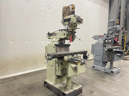 Acer #EVS-3VKH, vertical knee mill, 10" x50"table - Image 3