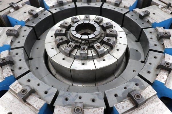 Grotnes #14-HE-300-12, 30" 12-jaw hydraulic ring expander, touch screen pedestal Control, 2011 - Image 5