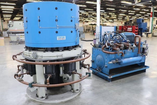 Grotnes #14-HE-300-12, 30" 12-jaw hydraulic ring expander, touch screen pedestal Control, 2011 - Image 8