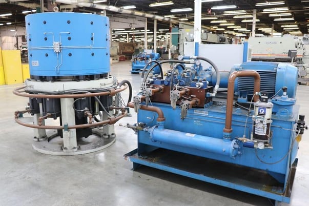Grotnes #14-HE-300-12, 30" 12-jaw hydraulic ring expander, touch screen pedestal Control, 2011 - Image 9