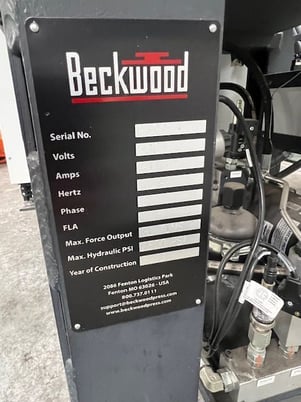 30 Ton, Beckwood #EVOx-4P30F1818, all electric high precision platen press, 18" x 18" heated platens, 800&deg; - Image 7