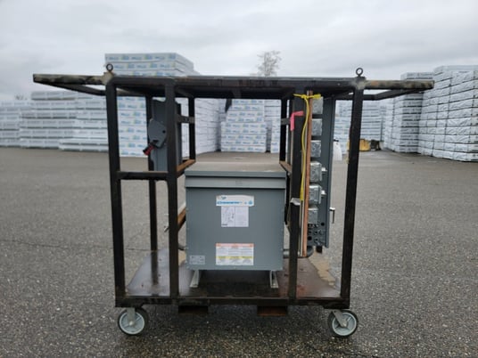 75 KVA Square D, Temporary Power Distribution Cart, 600 Primary, 208Y/120 Secondary, Type 3R enclosure, (16 - Image 1