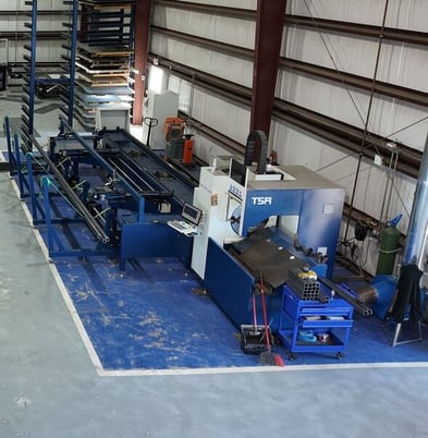 Hans #MPS-T5A, fiber tube laser, 3000 watt, 6500mm max process pipe length - Image 2