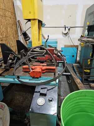 16" x 16" Amada #HA-400W, Manual Horizontal Saw, 0.5"-16" round diameter, 15' x 0.050" x 1.5" blade, 50-295 - Image 2