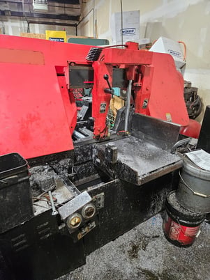 16" x 16" Amada #HA-400W, Manual Horizontal Saw, 0.5"-16" round diameter, 15' x 0.050" x 1.5" blade, 50-295 - Image 6