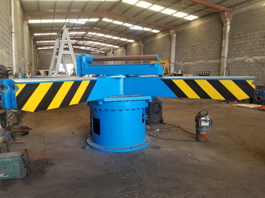 50000 lb. Braner, 4 Arm Exit Turnstile, 60" arm, motorized rotation, hydraulic pushoff - Image 1