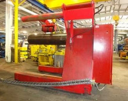 60000 lb. Red Bud, Hydraulic Uncoiler, 72" outside dimensions, 20" ID, 76" mandrel face, 68" passline, 0" - Image 2
