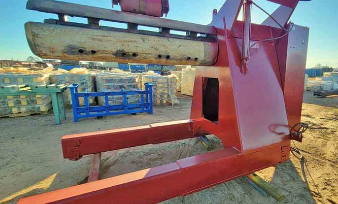 60000 lb. Red Bud, Hydraulic Uncoiler, 72" outside dimensions, 20" ID, 76" mandrel face, 68" passline, 0" - Image 6