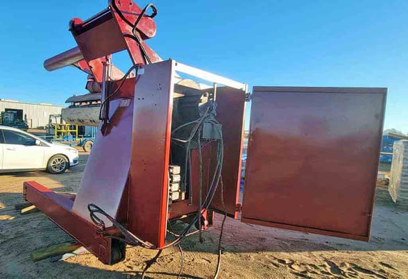 60000 lb. Red Bud, Hydraulic Uncoiler, 72" outside dimensions, 20" ID, 76" mandrel face, 68" passline, 0" - Image 7