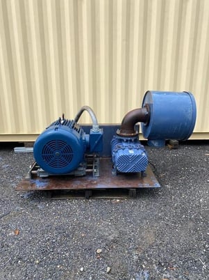 1800-2300 cfm, 12 -15 psi, Robuschi #RBS 85/V-UNI/ANSI, Rotary Lobe Blower Package, Marathon 100 HP Motor - Image 1