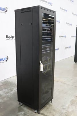 Network Sercurity System Network Security System #RK-ER42U server rack with components, UniFi fiber switch - Image 3