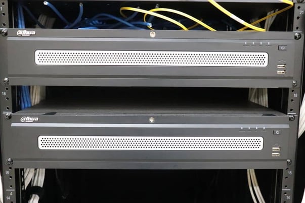 Network Sercurity System Network Security System #RK-ER42U server rack with components, UniFi fiber switch - Image 10