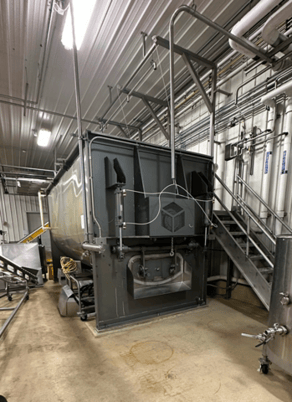 519 cu.ft. Scott Equipment, heavy duty, single shaft paddle mixer, 304 Stainless Steel, 100 HP, barely used - Image 1