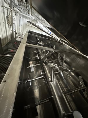 519 cu.ft. Scott Equipment, heavy duty, single shaft paddle mixer, 304 Stainless Steel, 100 HP, barely used - Image 4