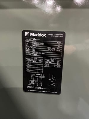 1000 KVA 34500GY/19920 Primary, 480Y/277 Secondary, 3 phase, Padmount Transformer, Ready To Ship (2 available) - Image 1