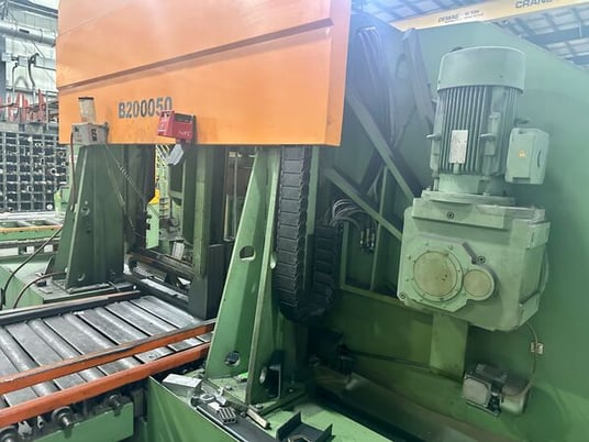 39.37" x 39.37" Peddinghaus #1000-1000A, horizontal band saw, 19.5 HP, 492 FPM, 2008 - Image 7