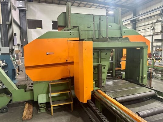 39.37" x 39.37" Peddinghaus #1000-1000A, horizontal band saw, 19.5 HP, 492 FPM, 2008 - Image 10