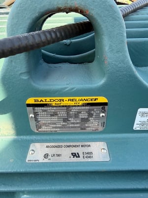 100 HP 1190 RPM Baldor, Frame 444T, TEFC, Ball, 1.15 service factor, 460 Volts, new surplus (5 Available) - Image 1