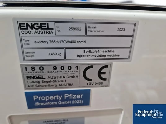 Engel #e-victory-765H/170W/400-combi, Injection Molding Machine, 450 Ton, tie-bar-less design, unused, 2023 - Image 2
