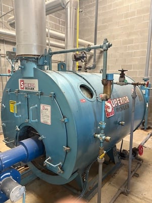 40 HP Superior #8-5-200, Fire Tube Boiler Set, 150 psi, 2019 - Image 1