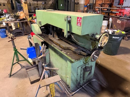 13" x 15" DoAll #C-9V, metalcutting band saw, 12" round, 13' 4" x 1" blade, 20" wheels - Image 7