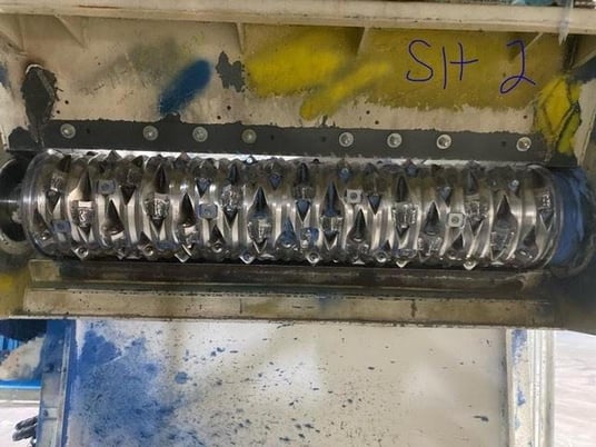 Vecoplan #VAZ1300M-FF, single shaft shredder, 62" x 80" feed opening, 150 HP, 2013 - Image 4