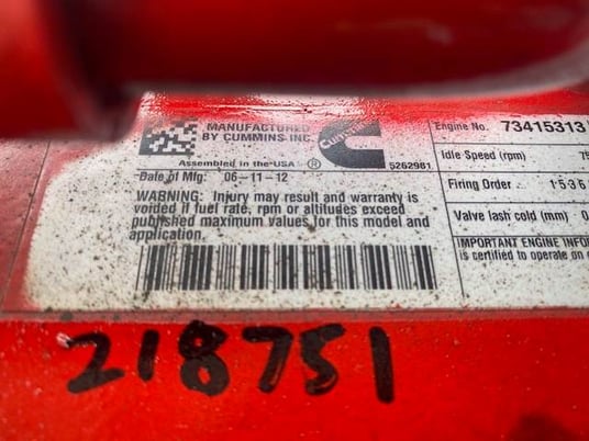 Cummins #ISB, 6.7L diesel engine CM2250 CCEXH0408BAH ISB 6.7L, 2010, 2011, 2012 - Image 5