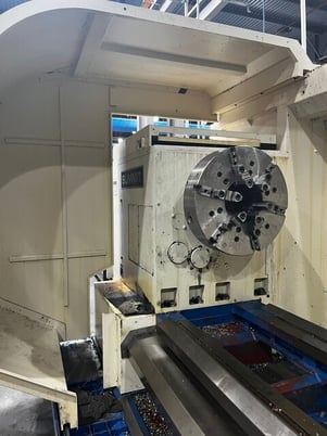 Summit #SC55-10X160M, CNC Lathe, 54.5" swing, 227" machining length, (1) 50" 4-jaw chuck, (1) 26" 4-jaw - Image 3
