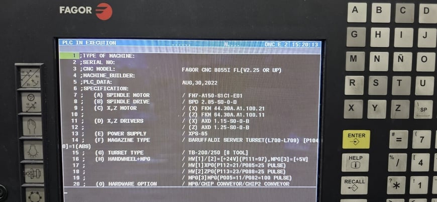 Summit #SC55-10X160M, CNC Lathe, 54.5" swing, 227" machining length, (1) 50" 4-jaw chuck, (1) 26" 4-jaw - Image 9
