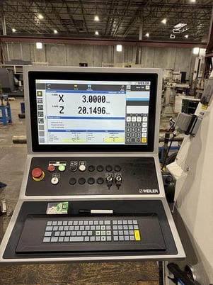 Weiler #E90, CNC Lathe, 35.4" swing, 236" between centers, 23.23" swing over cross slide, 32" 4-jaw chucks - Image 3