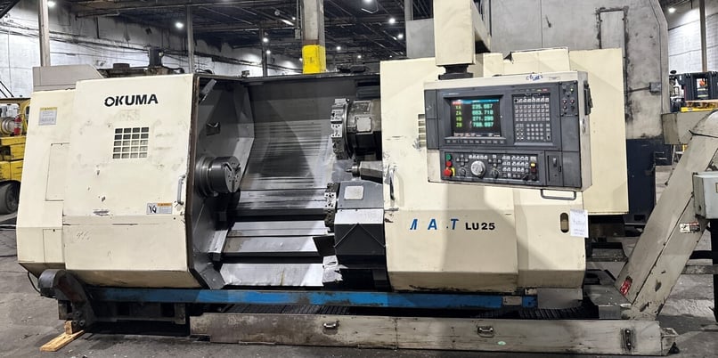 Okuma #Impact-LU-25, CNC Lathe, 25.5" swing, 25" turning diameter, 47" center distance, 12" chuck, 3.1" bar - Image 1