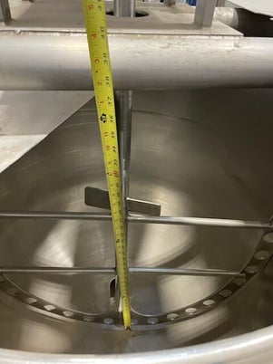 100 gallon Groen #EE-100, Electric Steam Kettle w/ Agitator, 1987 - Image 8