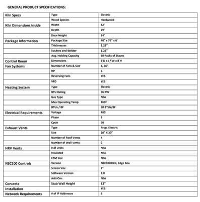 Nyle #40-MBF, Dry Kiln, 29' x 42', 2024 - Image 5