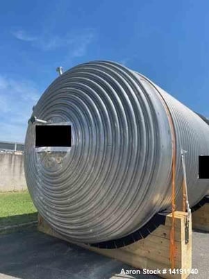12480 gallon Reactor, w/ Jacket & Dual Internal Coils, 316L Stainless Steel, 87 psi internal, 174 psi jacket - Image 2