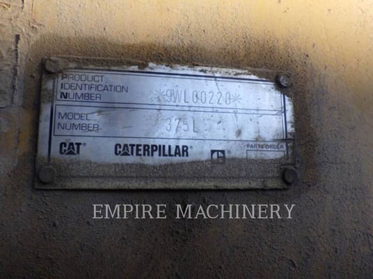 Caterpillar 375L, Crawler Excavator, 26461 hours, S/N: 9WL00220, 1998 - Image 6