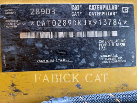 Cat 289D3 C3H2, Skid Steer Loader, 2678 hours, S/N: JX913784, 2023 - Image 6