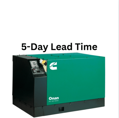 8 KW Cummins #Onan-QD8000, Diesel RV Generator, 3600 RPM, 30 amp 2-pole Circuit Breaker, 120 Volts - Image 1