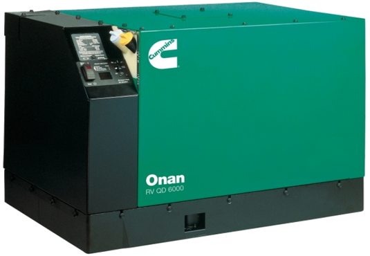 8 KW Cummins #Onan-QD8000, Diesel RV Generator, 3600 RPM, 30 amp 2-pole Circuit Breaker, 120 Volts - Image 2