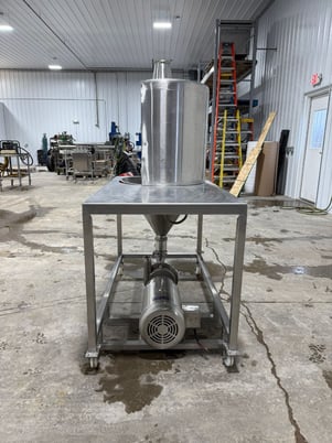 Powder funnel table, 24" Diameter, x 17" Deep - Image 2