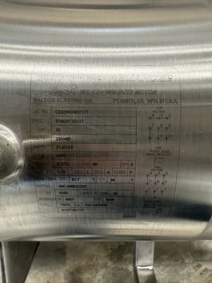 Powder funnel table, 24" Diameter, x 17" Deep - Image 5