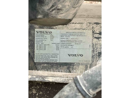 Volvo Construction Equipment L260H, Wheel Loader, 9857 hours, S/N: VCEL260HC00001145, 2018 - Image 8