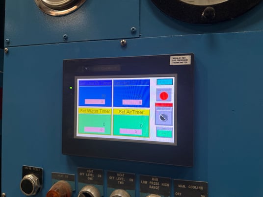 75 Ton, Wabash #UPS/4PS, hydraulic molding & laminating press, 4-post upstroke type, 12" stroke - Image 2