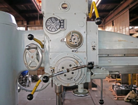 4' -12" Fosdick, sensitive radial drill, 10" spindle travel, power elevation, #4MT, 5 HP, 1970 - Image 3
