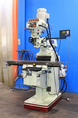 Acer #EVS-3VK, vertical mill, 10" x50"tbl., 3 HP, 34" X, 16" Y, 5" Z, variable speed, R-8, Newall Topaz - Image 3