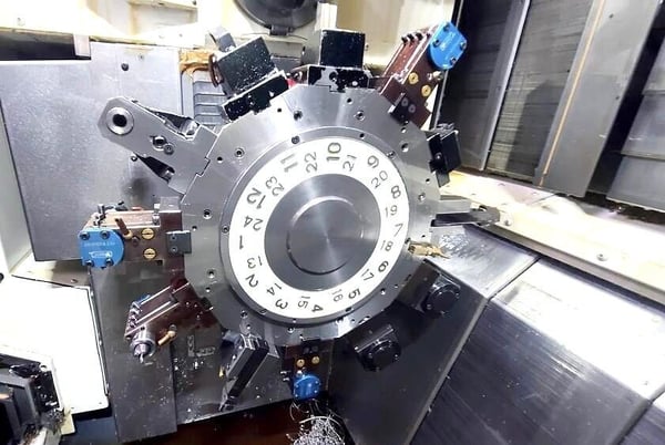Nakamura Tome #Super-NTMX, cnc lathe, 8" swing, 7.9" diameter x30" L max, 38.6" centers, 7" chuck, 15 HP, 5k - Image 3
