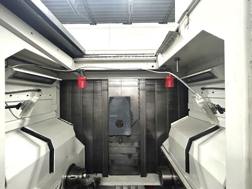 Nakamura Tome #Super-NTMX, cnc lathe, 8" swing, 7.9" diameter x30" L max, 38.6" centers, 7" chuck, 15 HP, 5k - Image 4
