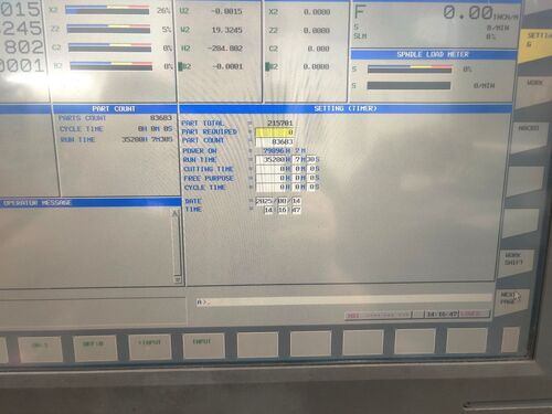 Nakamura Tome #Super-NTMX, cnc lathe, 8" swing, 7.9" diameter x30" L max, 38.6" centers, 7" chuck, 15 HP, 5k - Image 7