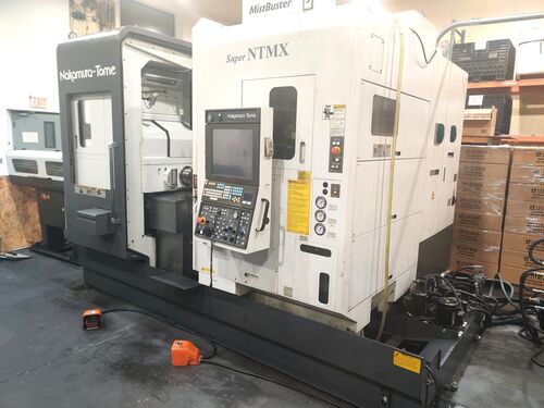 Nakamura Tome #Super-NTMX, cnc lathe, 8" swing, 7.9" diameter x30" L max, 38.6" centers, 7" chuck, 15 HP, 5k - Image 8