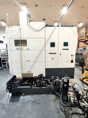 Nakamura Tome #Super-NTMX, cnc lathe, 8" swing, 7.9" diameter x30" L max, 38.6" centers, 7" chuck, 15 HP, 5k - Image 9
